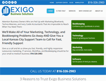Tablet Screenshot of exigobusiness.com